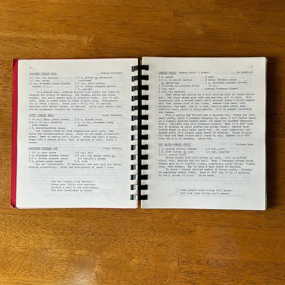 Cookbook Choral-Aires Chorus Sweet Adelines 1981 VTG Recipe Book Red